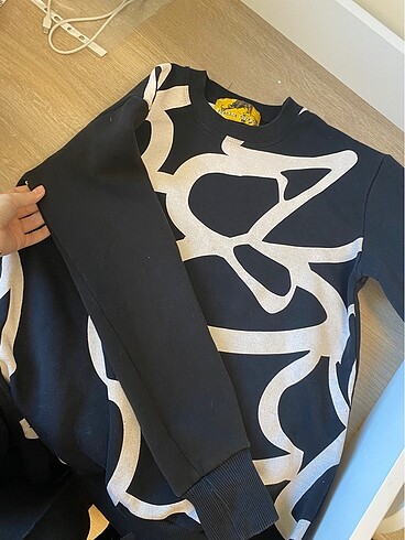 Frankie Morello Desenli kaliteli sweatshirt