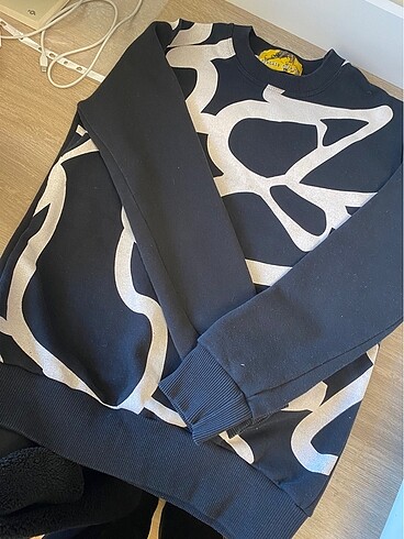 s Beden Desenli kaliteli sweatshirt