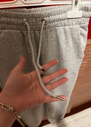 Gri Kadın Midi Sweatpants Rahat Kesim - Görsel 2