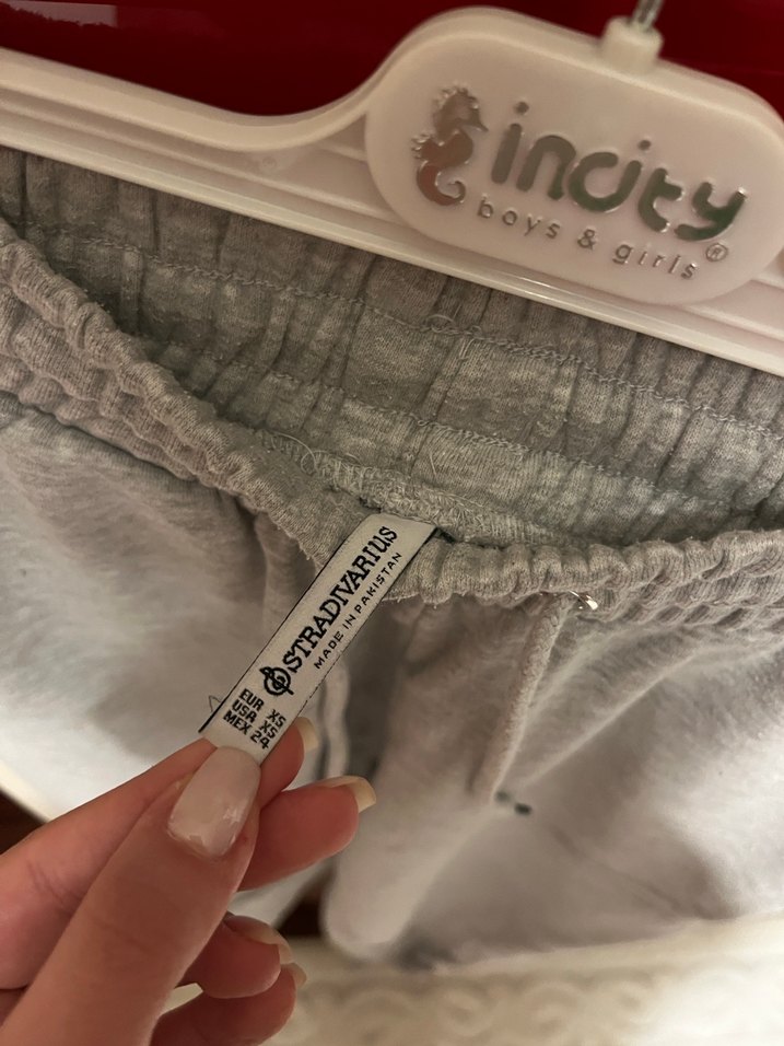 Gri Kadın Midi Sweatpants Rahat Kesim - Görsel 3