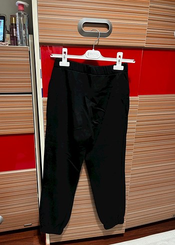 Siyah Kadın Spor Kumaş eşofman - Görsel 3