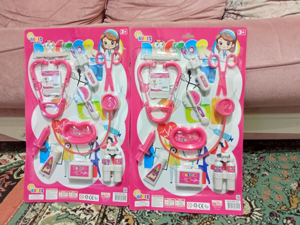 Renkli Oyuncak Doktor Seti, Pembe - Görsel 3