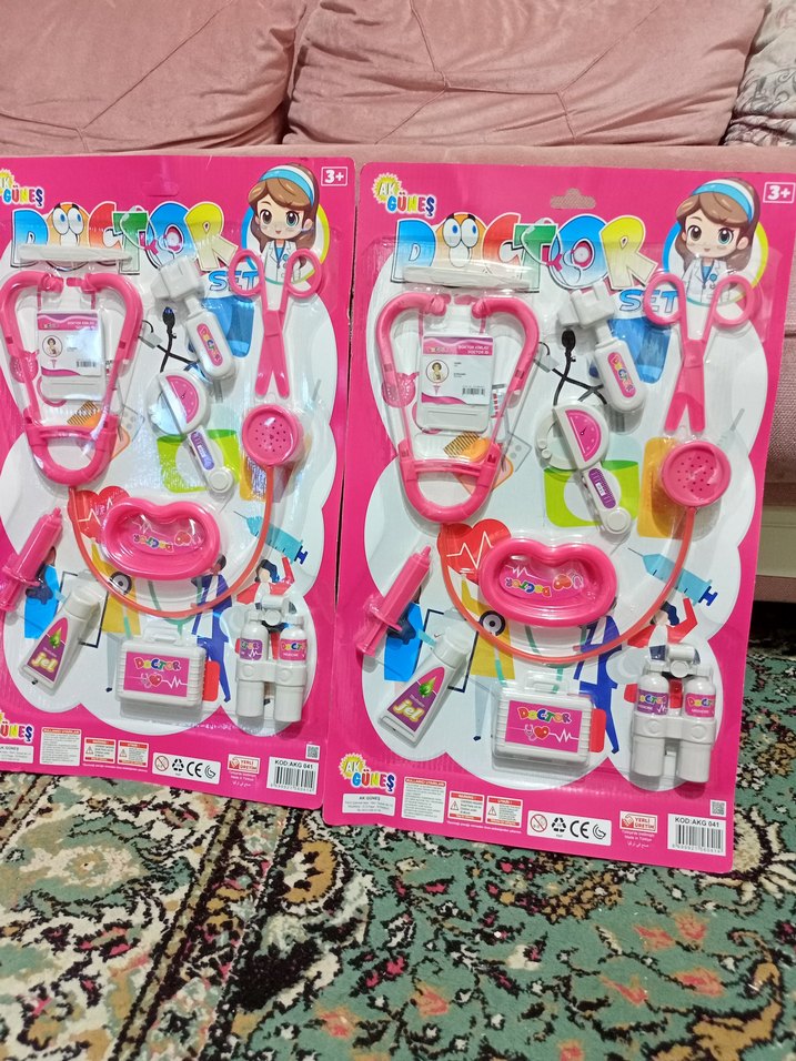 Renkli Oyuncak Doktor Seti, Pembe - Görsel 4