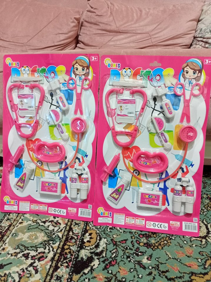 Renkli Oyuncak Doktor Seti, Pembe - Görsel 5