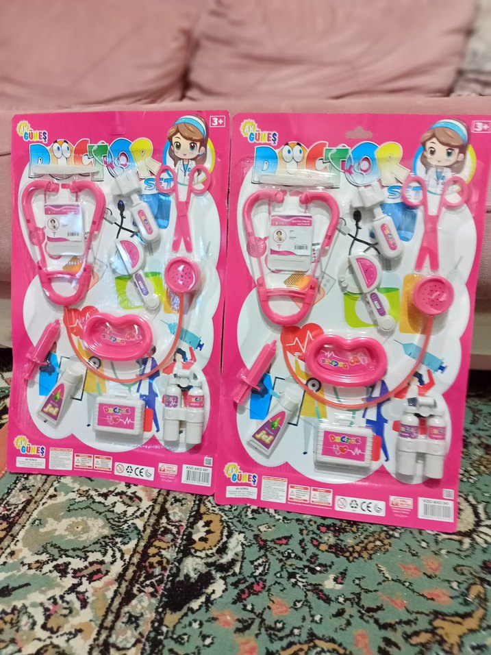 Renkli Oyuncak Doktor Seti, Pembe - Görsel 2
