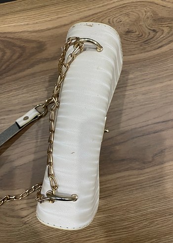 Nakışlı Bej Kadın Portföy Çanta - Görsel 4