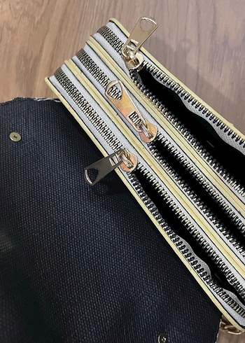 Nakışlı Bej Kadın Portföy Çanta - Görsel 2