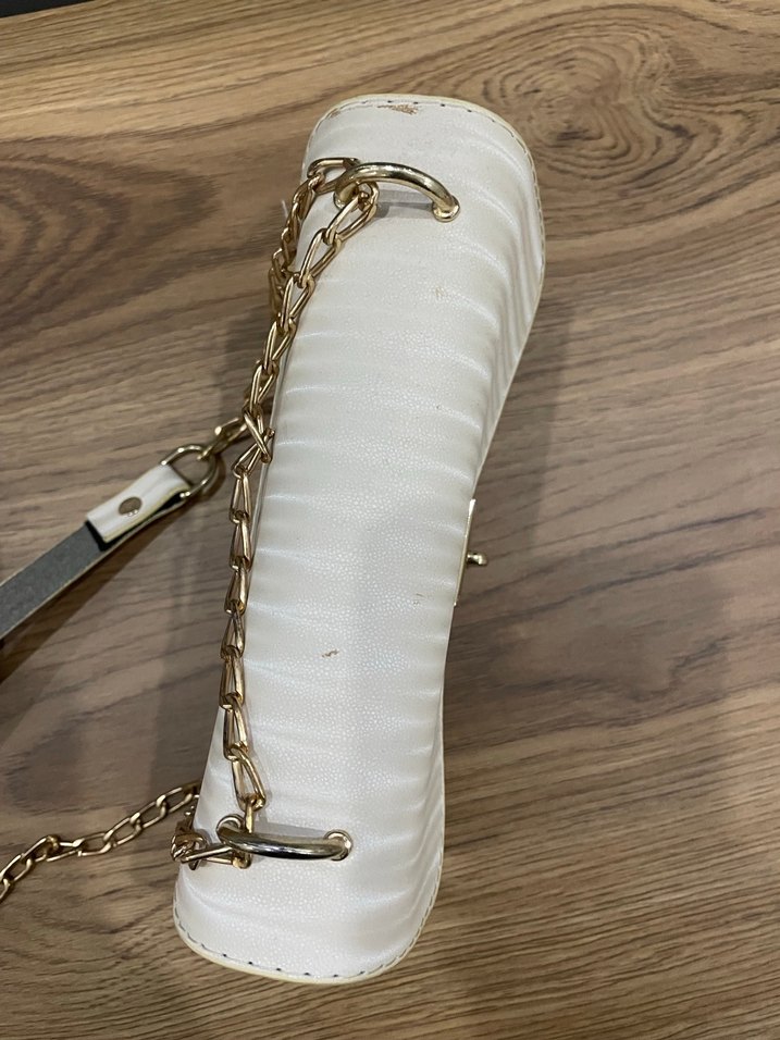 Nakışlı Bej Kadın Portföy Çanta - Görsel 4