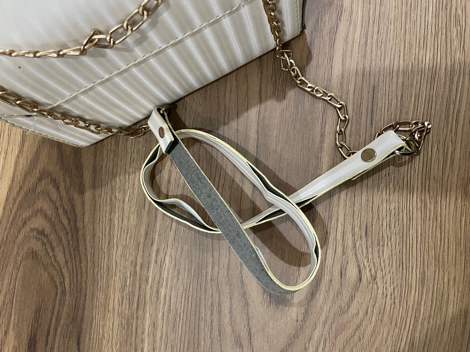 Nakışlı Bej Kadın Portföy Çanta - Görsel 5