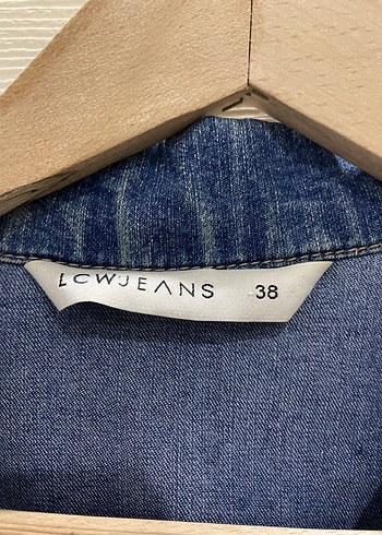 Düğmeli Mavi Kadın Denim Ceket - Görsel 2