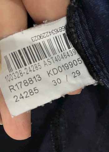 Lacivert Midi Boy Kadın Kot Pantolon - Görsel 6