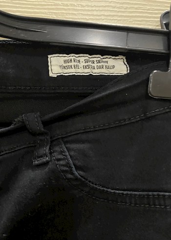 Erkek Siyah Kemerli Regular Fit Denim Pantolon - Görsel 2