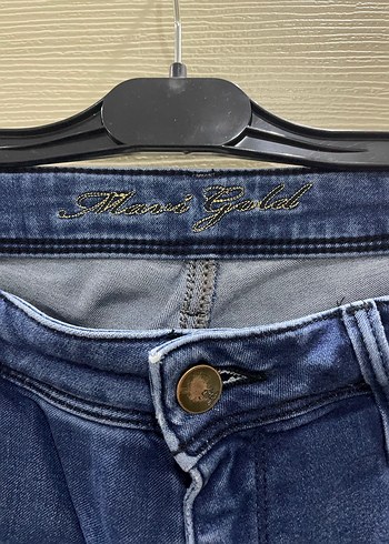 Gevşek Kesim Mavi Kot Şort - Görsel 2