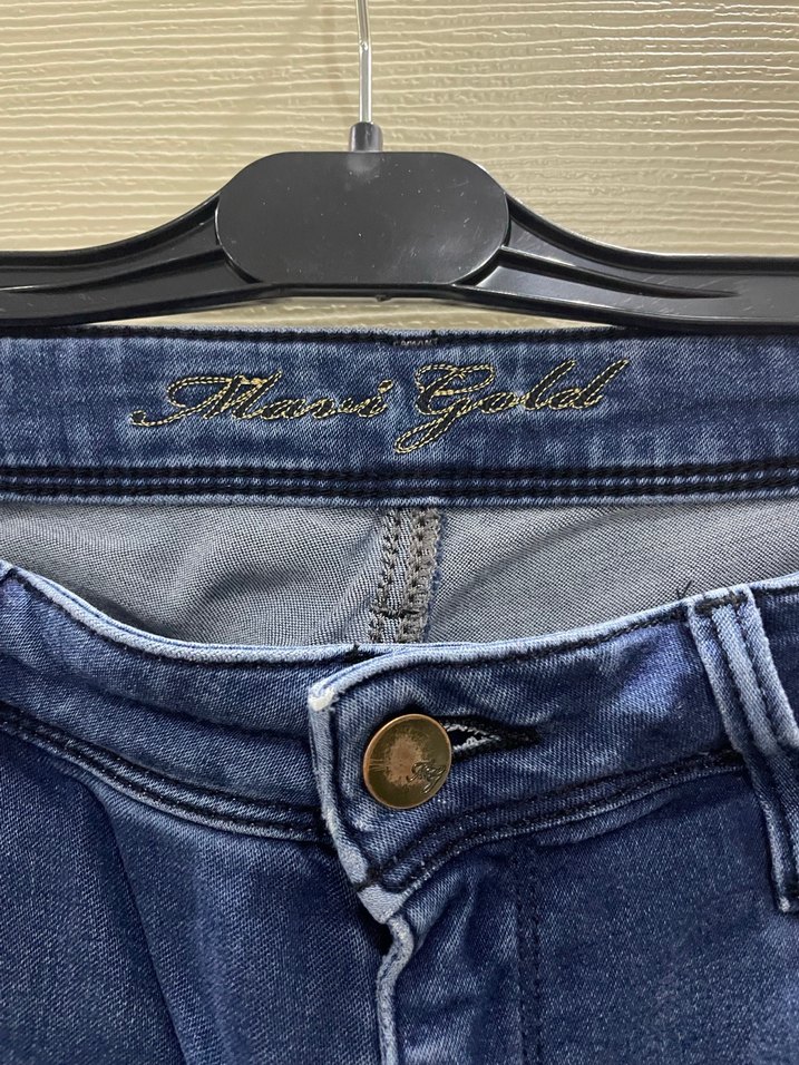 Gevşek Kesim Mavi Kot Şort - Görsel 2