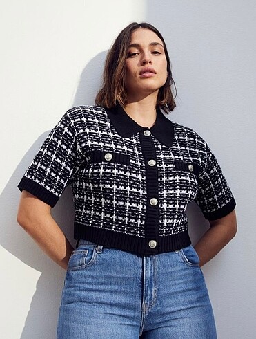 H&m yakalı hırka