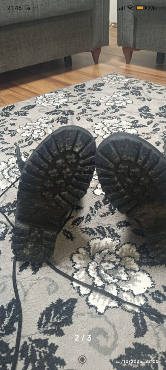 Siyah Deri Bağcıklı Gotik Erkek Botları - Görsel 2