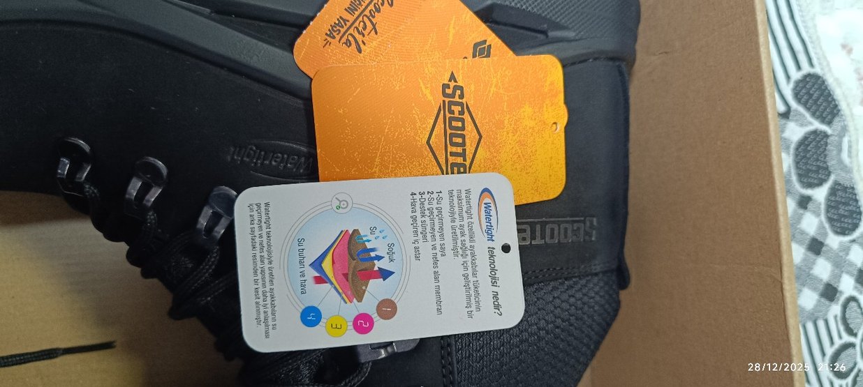 Siyah Scooter Spor Erkek Bot - Görsel 5