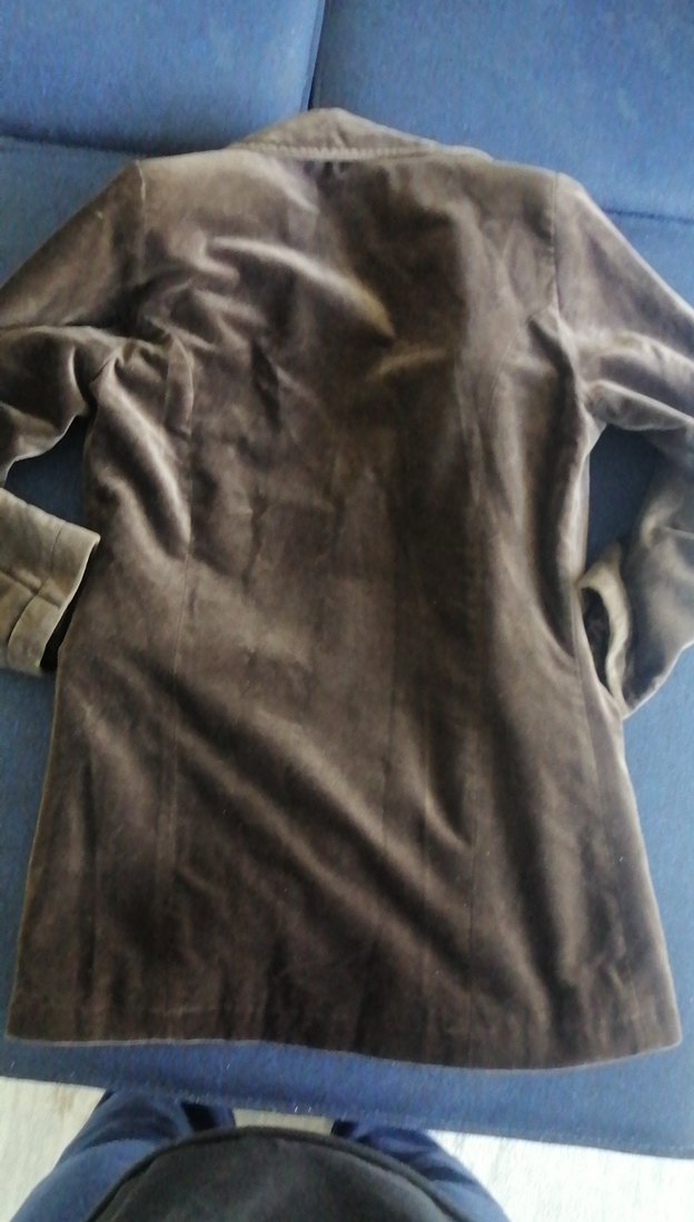 Düğmeli Kahverengi Süet Midi Ceket - Görsel 2