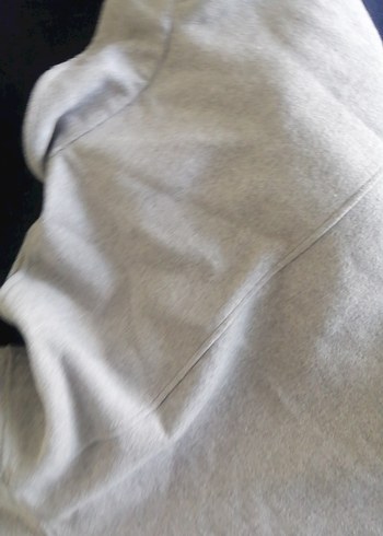 Gri Düğmeli Uzun Kollu Keten Gömlek - Görsel 5