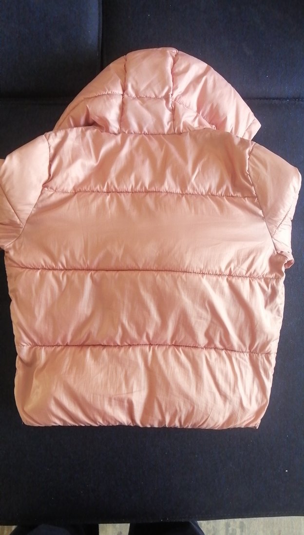 Kadın Pudra Pembe Fermuarlı Kışlık Mont - Görsel 4