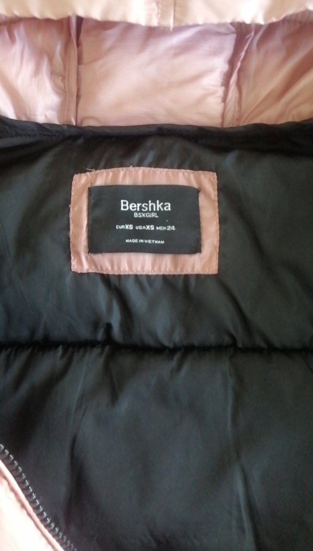 Kadın Pudra Pembe Fermuarlı Kışlık Mont - Görsel 2