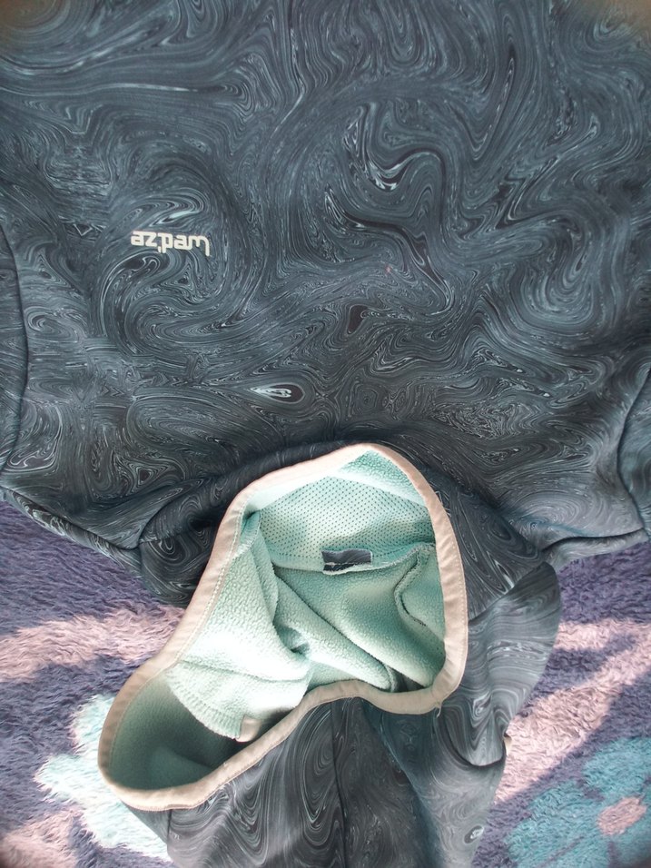 Gri  yeşil Kapüşonlu Fermuarlı Kadın Sweatshirt - Görsel 3