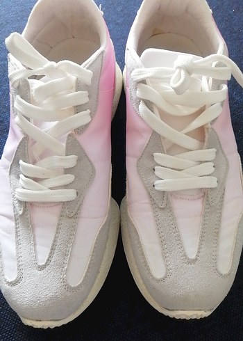 Pastel Pembe Dolgu Topuklu Kadın Spor Ayakkabı - Görsel 4