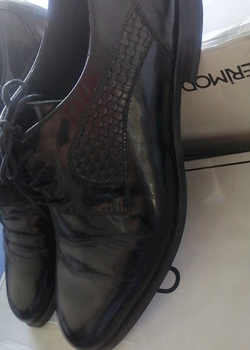 Siyah Deri Erkek Klasik Bağcıklı Ayakkabı - Görsel 6