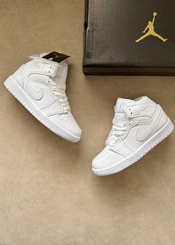Nike Air Jordan High | Triple White - Görsel 3