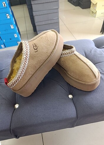 40 Beden çeşitli Renk UGG TAZZ slipper PLATFORM Vizon