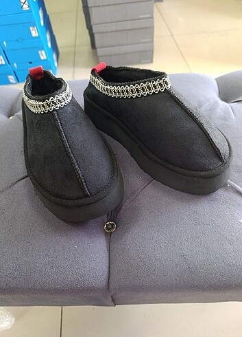 39 Beden siyah Renk UGG TAZZ slipper PLATFORM Siyah
