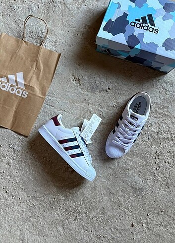 Adidas ADİDAS SÜPERSTAR BORDO MAVİ
