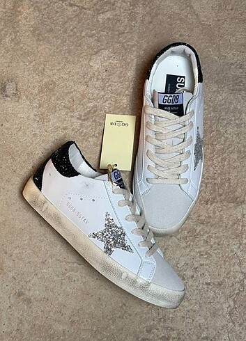 GOLDEN GOOSE DELUXE SİYAH GÜMÜŞ