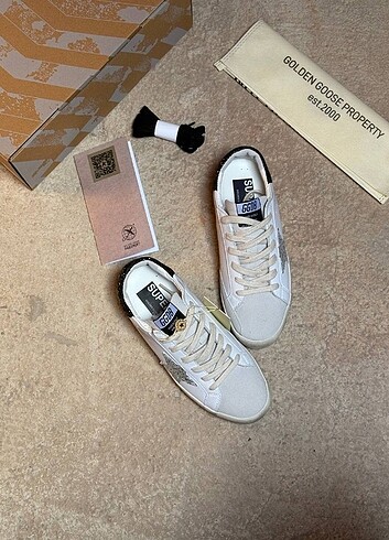 38 Beden çeşitli Renk GOLDEN GOOSE DELUXE SİYAH GÜMÜŞ