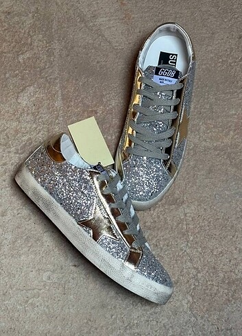 GOLDEN GOOSE DELUXE GOLD FULL GÜMÜŞ SİMLİ