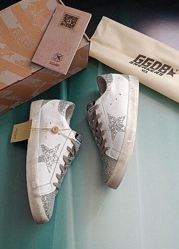 36 Beden GOLDEN GOOSE DELUX BRAND GÜMÜŞ 