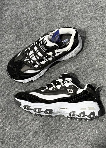 36 Beden siyah Renk SKECHERS DLİTES SİYAH BEYAZ