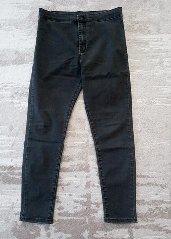 Gri Elastik Streç Kadın Skinny Jean