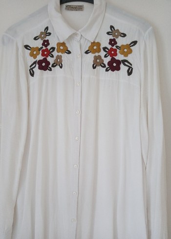 Kırmızi lacivert Kareli Düğmeli Kadın Gömlek - Görsel 11