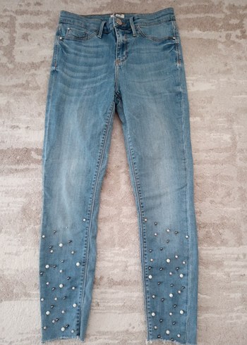 Çok Renkli Çizgili Kadın Pamuklu Triko - Görsel 9