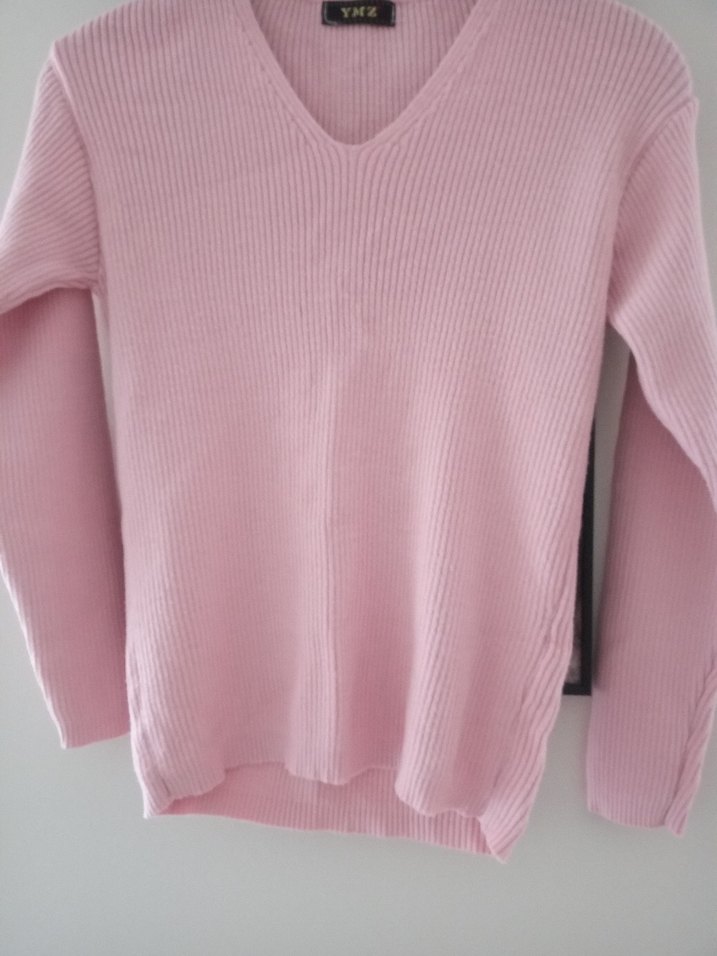 Çok Renkli Çizgili Kadın Pamuklu Triko - Görsel 4