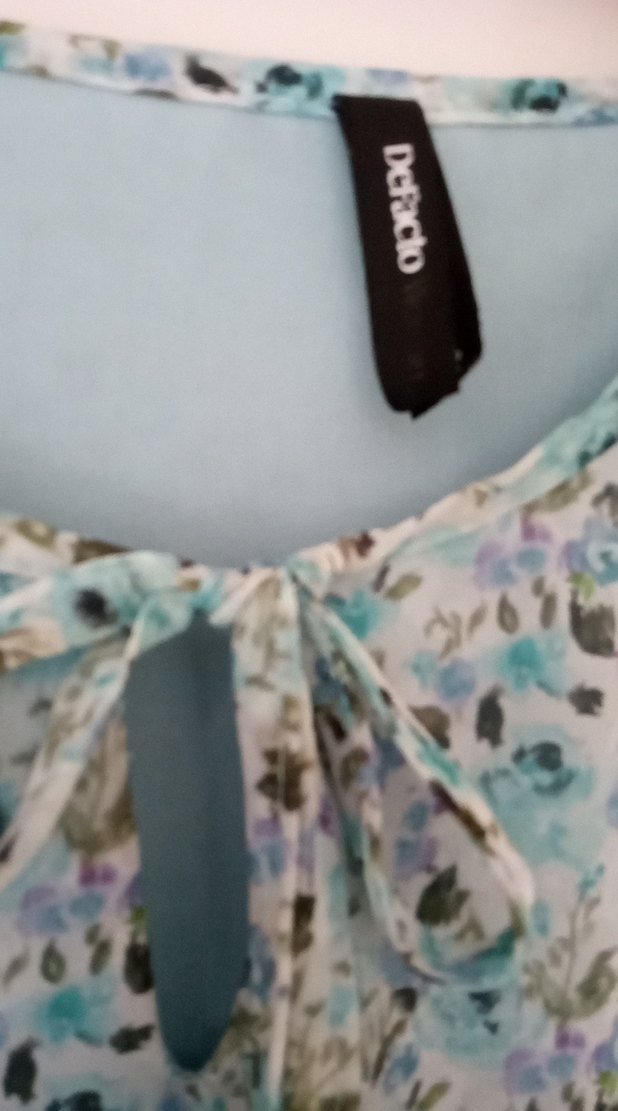 De facto Turkuaz Bohem Uzun Kollu Uzun Elbise - Görsel 3