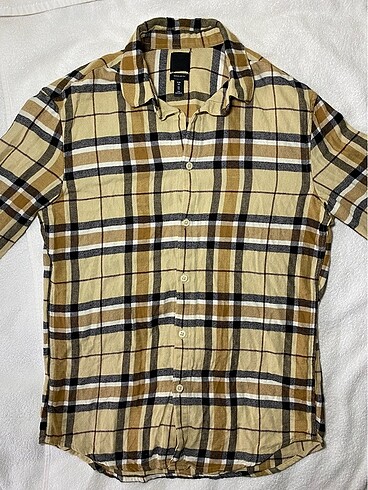 xs Beden camel Renk H&M Erkek Gömlek