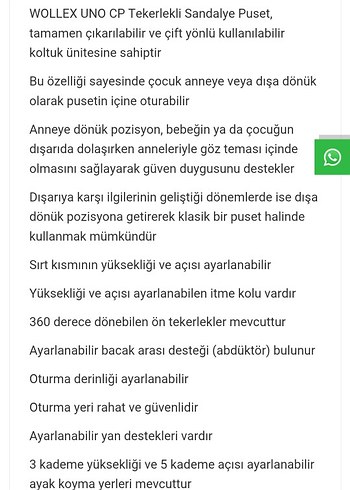 wollex engelli puseti - Görsel 7