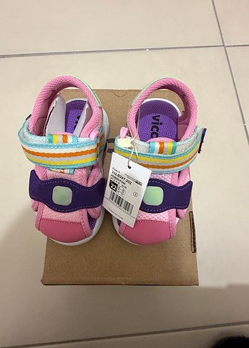 Renkli Bağcıksız Kız Çocuk Sandalet - Görsel 2