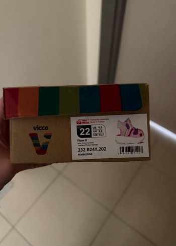 Renkli Bağcıksız Kız Çocuk Sandalet - Görsel 4