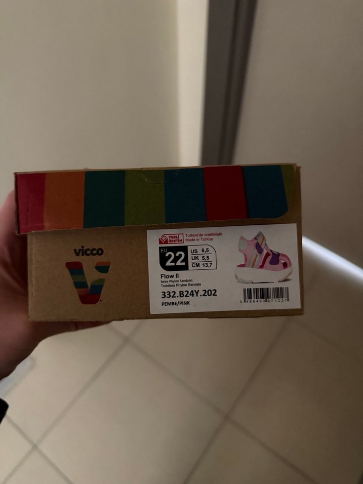 Renkli Bağcıksız Kız Çocuk Sandalet - Görsel 4