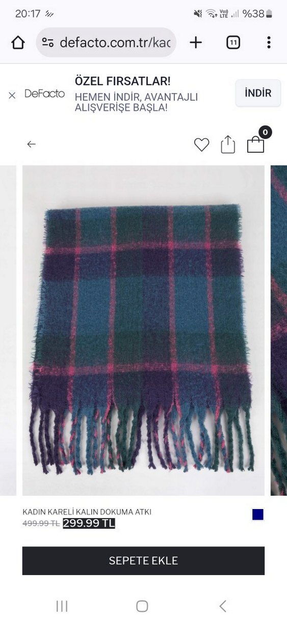 defacto atkı Şal - Görsel 2