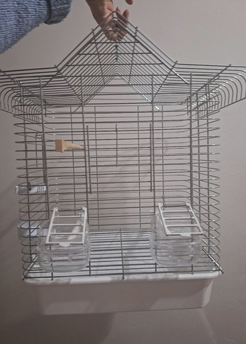 Gri çelik Kuş Kafesi - Görsel 10