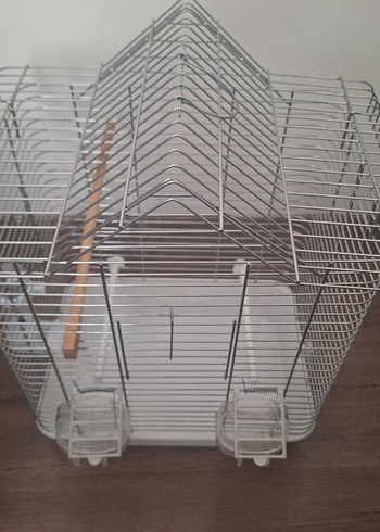 Gri çelik Kuş Kafesi - Görsel 2